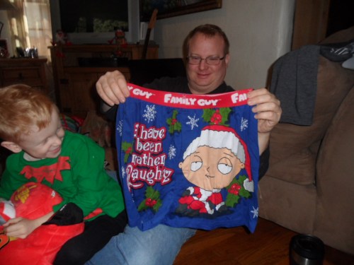 Tom with Stewie underwear